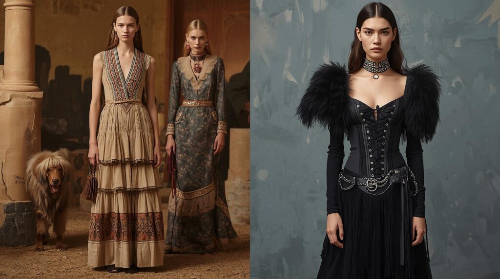 Tendencias clave Otoño/Invierno 2025: del espíritu nómada al revival gótico