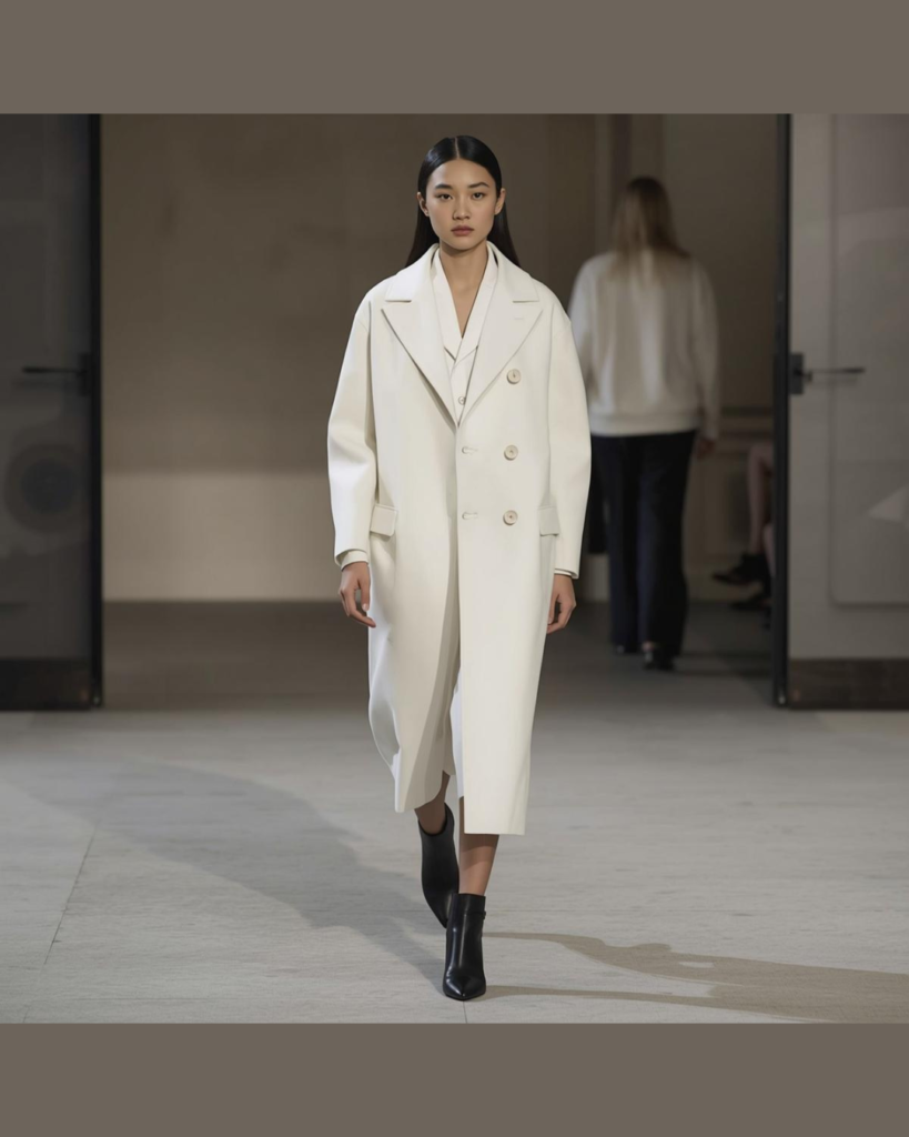 El abrigo largo blanco será la prenda clave del invierno 2026